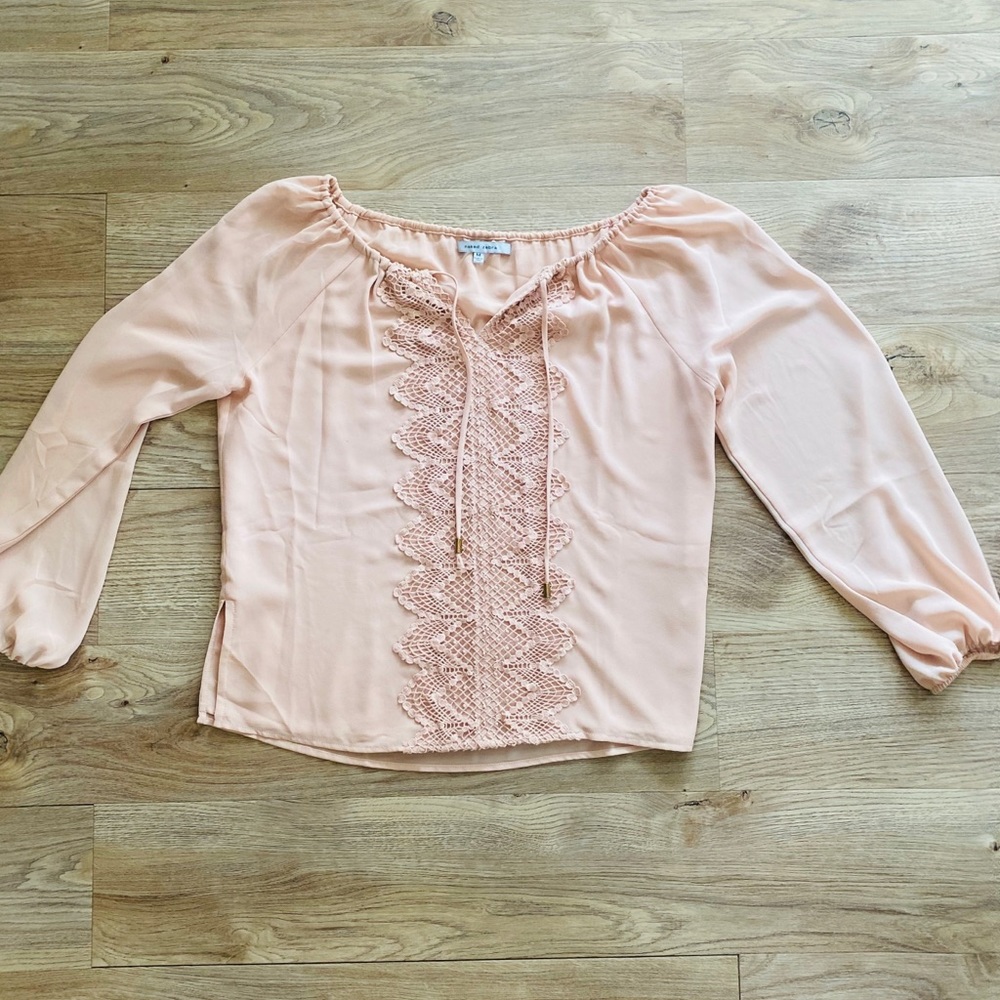 Blush Pink Long Sleeve Blouse